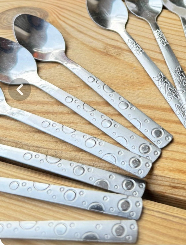 قاشق چای خوری مدل توپی بسته 6 عددی