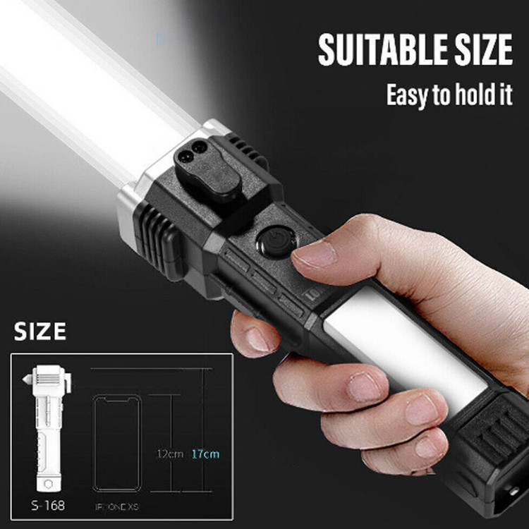 چراغ قوه دستی مدل 8 کاره led 3w torch