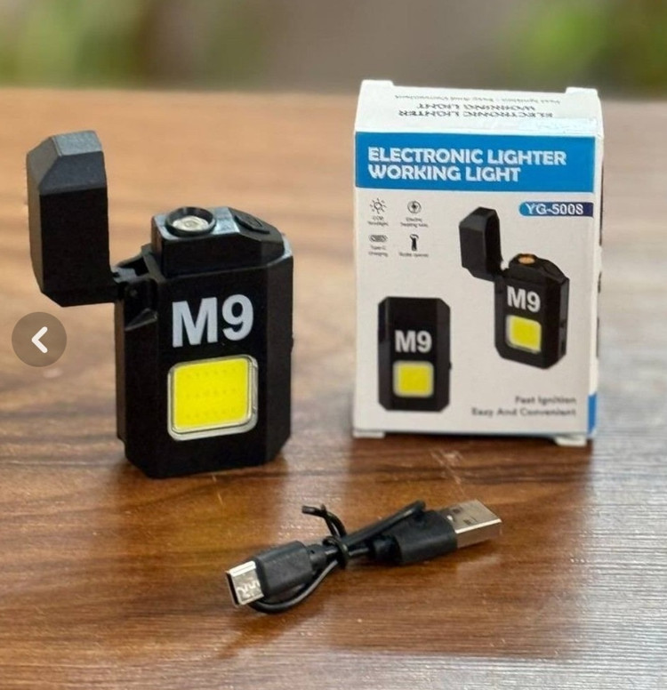 فندک شارژی مدل M9 چراغدار