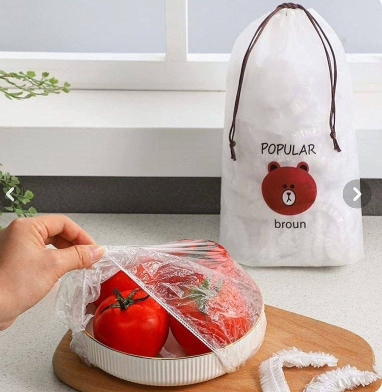 درپوش ظرف یکبار مصرف مدل خرسی بسته 100 عددی