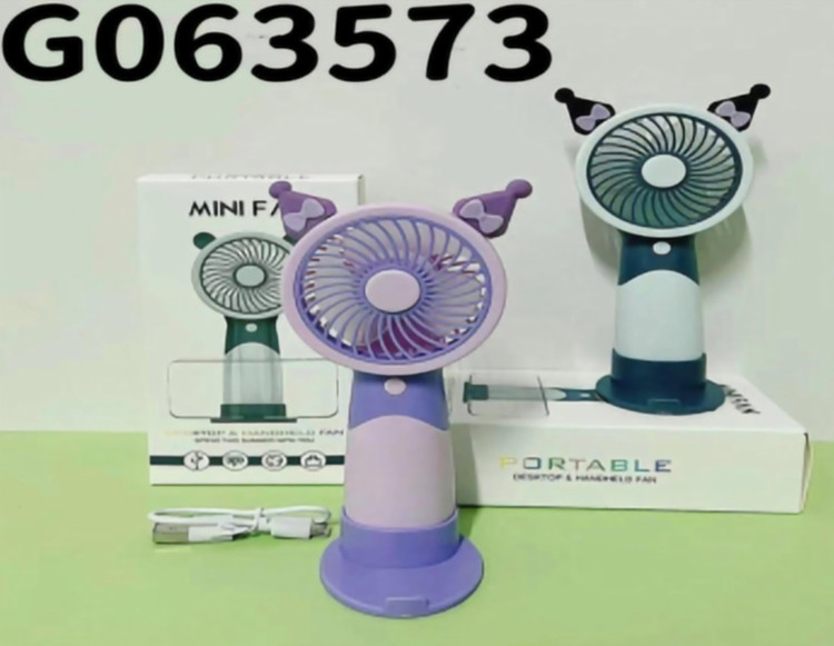 مینی پنکه شارژی رومیزی پایه دار مدل mini fan