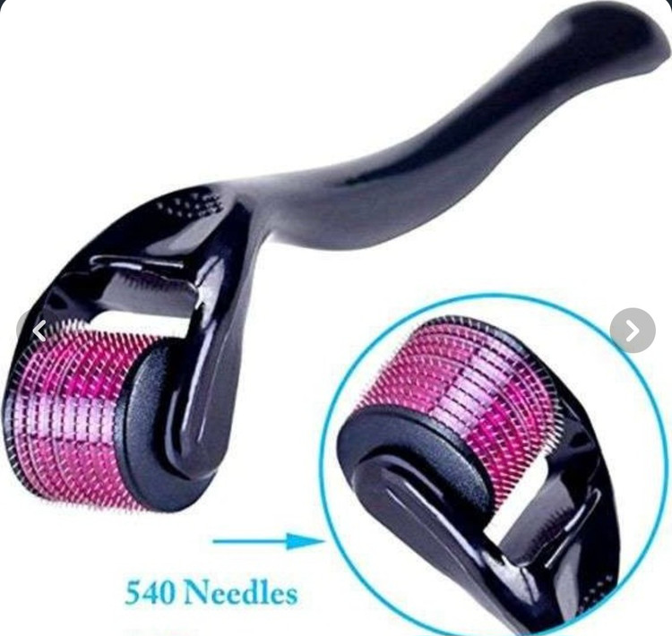 درمارولر ماساژ صورت و پوست سر 540 سوزن تیتانیومی سایز ۱ میل